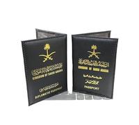 FOVAOK Paspoort - Funda protectora para pasaporte, Black, Talla única