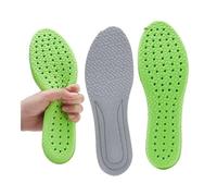 FOVAOK Plantilla 4D de alta elasticidad deportiva con absorción de impactos para hombres y mujeres, zapatillas de espuma viscoelástica, para correr, cuidado de los pies, zapatos de masaje, plantillas