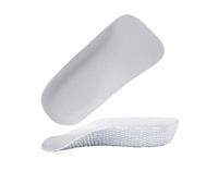 FOVAOK Plantilla transpirable invisible para el arco de la altura, cómoda de usar, media plantilla, duradera, ortopédica, para hombres y mujeres (blanco-M)