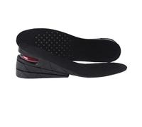FOVAOK Plantillas elevadoras con cojín de aire para zapatos para hombres y mujeres, plantillas más altas de 3 a 7,5 cm, plantillas de aumento de altura, plantillas más altas (negro, 6 cm, 1 par)
