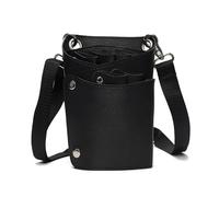 FOVAOK PU Cuero auténtico Tijeras bolsa de peluquería peluquería Tijeras Holsters bolsa de gran capacidad Tijeras Peines Cepillos titular Crossbody bolsa, Como se muestra, 2PCS