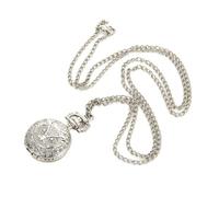 FOVAOK Reloj vintage de bolsillo pequeño Steampunk reloj de cuarzo con cadena de corazón hueco collar de aleación de color bronce, regalo para hombre, Búho, talla única