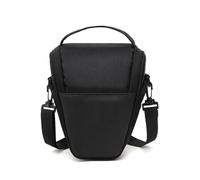 FOVAOK SLR - Bolsa de hombro de nailon para cámara digital, bolsa de equipo fotográfico, impermeable, micro individual, Black, Talla única