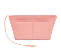 Fovasen Organizador de bolsas de fieltro de color sólido con múltiples bolsillos, bolsa de almacenamiento, organizador de bolso de mano, rosa, se adapta a Speedy 40 y Neverfull GM)