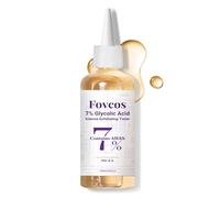 Fovcos Tónico con 7% de ácido glicólico para reducir las marcas de acné, cerrar los poros e hidratar la piel.