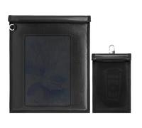 FOVNO 2 Embalar Faraday Bolsa, Faraday Bolsa para Auto Llaves Incombustible Impermeable RFID Faraday Bolsa Auto Llave Bolsa Faraday Jaula Señal Bloqueo Bolsa para Documento tabletas Los telefonosAuto