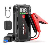 FOWAWU 7000A Arrancador de Baterias de Coche, 26800mAh Jump Starter(para 12L de Gasolina o 10L de Diésel) con Linterna LED de Emergencia, Espera Larga, Carga Rápida, QC 3,0