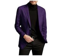 Foweknow Blazer para hombre deportivo de una sola pieza, chaqueta de traje simple, moda actual, versátil, chaqueta de boda, novio, graduación, anfitrión, chaqueta con cuello en V, sudadera con capucha