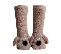 Foweknow Calcetines de Peluche Antideslizantes para Mujer y Hombre - Cómodos y Cálidos para Dormir y Casa - Suaves y Felpa para Adultos