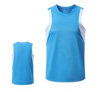 Foweknow Camiseta de tirantes para hombre, de verano, sin mangas, de secado rápido, transpirable, para el tiempo libre, camiseta de tirantes ligera, corte seco, corte regular, camiseta de tirantes