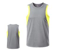 Foweknow Camiseta de tirantes para hombre, de verano, sin mangas, de secado rápido, transpirable, para el tiempo libre, camiseta de tirantes ligera, corte seco, corte regular, camiseta de tirantes
