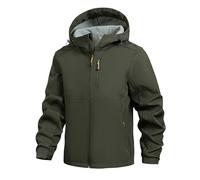 Foweknow Chaqueta softshell para hombre, chaqueta ligera táctica de forro polar, chaqueta funcional forrada, chaqueta de trekking, chaqueta de camuflaje militar, chaqueta de campo, chaqueta