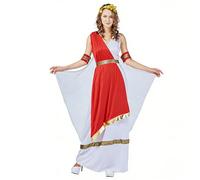 Foweknow Disfraz árabe para mujer, disfraz de Halloween, carnaval, cómodo, mitología, vestido de fiesta, túnica griega, romera, túnica para cosplay, juegos de rol, fiesta temática, disfraz de princesa