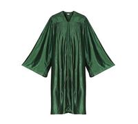 Foweknow Graduación Talar Hombres Mujeres 2025 Graduación Vestidos De Graduación Para Universidad Y Bachelor Graduación Traje Adulto Largo Pastor Coro Clero Bata, verde, 42