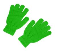 Foweknow Guantes de invierno para mujer, guantes térmicos de un solo color, informales, elegantes, guantes de trabajo, ajuste regular, elásticos, cálidos, guantes de dedo completo, verde, Talla única