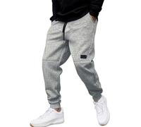 Foweknow Pantalones de chándal para hombre, pantalones deportivos anchos holgados, pantalones chinos de cintura elástica, pantalones chinos con bolsillos, cintura elástica, pantalones casuales al aire