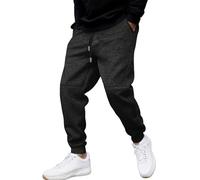 Foweknow Pantalones de chándal para hombre, pantalones deportivos anchos holgados, pantalones chinos de cintura elástica, pantalones chinos con bolsillos, cintura elástica, pantalones casuales al aire