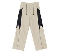 Foweknow Pantalones de paracaídas cargo para hombre, pantalones de chándal holgados Y2K, pantalones deportivos vintage con cordón, pantalones cargo hip hop, pantalones casuales Harajuku elegantes