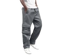 Foweknow Pantalones tácticos para hombre, pantalones cargo de un solo color, pantalones de senderismo, pierna recta, holgados, pantalones de combate ligeros con múltiples bolsillos, cómodos pantalones