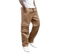 Foweknow Pantalones tácticos para hombre, pantalones cargo de un solo color, pantalones de senderismo, pierna recta, holgados, pantalones de combate ligeros con múltiples bolsillos, cómodos pantalones