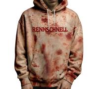 Foweknow Sudadera con capucha para hombre con estampado de horror y salpicaduras de sangre, disfraz de Halloween, ropa de calle, sudadera con capucha Y2K, deportiva, sudadera con capucha, Watermelon