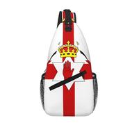 FOWIYRH Bandolera con estampado de bandera de Irlanda del Norte para mujeres y hombres, riñonera para senderismo al aire libre y bolsa deportiva casual para viajes, trabajo y uso diario