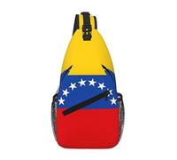 FOWIYRH Bandoleras con estampado de bandera de Venezuela para mujeres y hombres, riñonera para senderismo al aire libre y bolsa deportiva informal para viajes, trabajo y uso diario