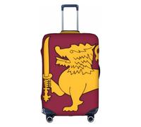 FOWIYRH Funda protectora elástica para equipaje de viaje con estampado de bandera de Sri Lanka, funda protectora elástica para maleta, funda protectora personalizada para maleta de equipaje de 18 a 32