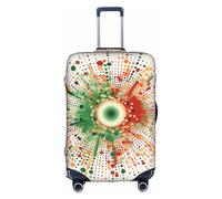 FOWIYRH Funda protectora elástica para equipaje de viaje con impresión de imagen en forma de paraguas, funda protectora personalizada para maleta de equipaje de 18 a 32 pulgadas, Blanco, Large