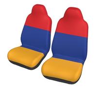FOWIYRH Fundas universales para asiento de coche, con estampado de bandera de Armenia, funda de cojín protectora para decoración interior de coche, accesorios para automóviles, camiones, furgonetas