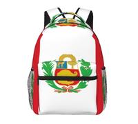 FOWIYRH Mochila con estampado de bandera de Perú para hombre y mujer