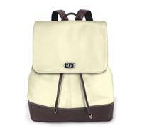 FOWIYRH Mochila de cuero para mujer, diseño de color blanco crema, mochila de moda, mochila de trabajo, viajes, senderismo, mochila para mujer, bolsa de hombro casual para mujer