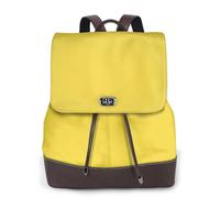 FOWIYRH - Mochila de piel para mujer, con estampado amarillo ocre, mochila de piel para mujer, mochila de viaje, mochila de senderismo para mujer, bolsa de hombro casual para mujer
