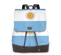 FOWIYRH - Mochila de piel para mujer, con estampado de bandera argentina, mochila de piel para mujer, mochila de trabajo, viajes, senderismo, para mujer, bolso de hombro informal para mujer