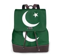 FOWIYRH - Mochila de piel para mujer, con estampado de bandera de Pakistán, mochila de piel para mujer, mochila de viaje de trabajo, mochila de senderismo para mujer, bolsa de hombro casual para mujer