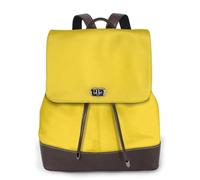FOWIYRH Mochila para mujer con estampado amarillo dorado - Mochila de cuero para mujer, mochila de moda, mochila de trabajo, viajes, senderismo, mochila para mujer, bolsa de hombro casual para mujer