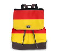 FOWIYRH Mochila para mujer con estampado de bandera alemana, mochila de cuero para mujer, mochila de moda, mochila de trabajo, viajes, senderismo, mochila para mujer, bolsa de hombro casual para mujer