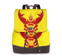 FOWIYRH Mochila para mujer con estampado de bandera real de Tailandia, mochila de cuero para mujer, mochila de moda, mochila de trabajo, viajes, senderismo, mochila para mujer, bolsa de hombro casual