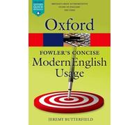 Fowler's Concise Dictionary of Modern English Us (Tapa blanda) (Importación USA)