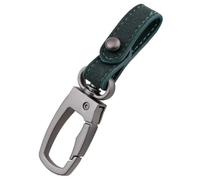 FOWURB Llavero de Coche para Mercedes Benz E-Class All-Terrain X213 Wagon Estate 2017-2026, Llavero de Cuero para Coche Multifuncional Giratorio de 360°,C/Dark Green