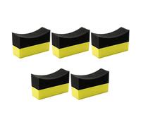Fowybe 5 esponjas para encerar neumáticos en U - Esponja Limpieza neumáticos Coche - Almohadillas aplicadoras Brillo neumáticos, esponjas Limpieza para neumáticos Ruedas