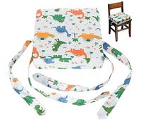 Fowybe Asiento Elevador para niños pequeños para Mesa - Cojín Elevador para Comedor,Cojín Asiento para niños con Correas, sillas Altas portátiles para bebés y niños pequeños