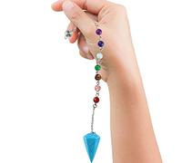 Fowybe péndulos Cristal, Péndulo Equilibrio Espiritual metafísico, Joyería péndulo Cuarzo radiestesia para Mujeres, Hombres, brujería, Equilibrio energía