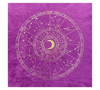 Fowybe tarota, franela, tapiz, astrología, tarot blanco, 12 constelaciones, astrología, mantel para brujería, tarot antiguo