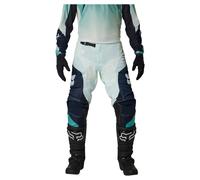 FOX 180 Air Taper Pantalón de cross Negro/Blanco/Turquesa 30 unisex