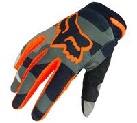 Fox 180 Bnkr Bicicleta Eléctrica Motocross de Montaña Guante Gris Camuflaje M