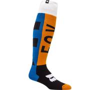 FOX 180 Collect Calcetines de motocross, Azul/Naranja, Talla M