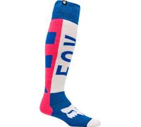 FOX 180 Collect Calcetines de motocross, azul/rosa, Talla L