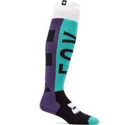 FOX 180 Collect Calcetines de motocross, morado/verde, Talla L