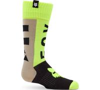 FOX 180 Collect Calcetines de motocross para jóvenes, gris/amarillo, Talla YS